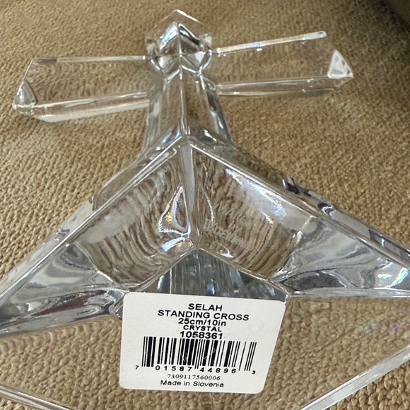 NWT Marquis Waterford Crystal SELAH standing 10” Cross Decor no box Christmas - Picture 4 of 5